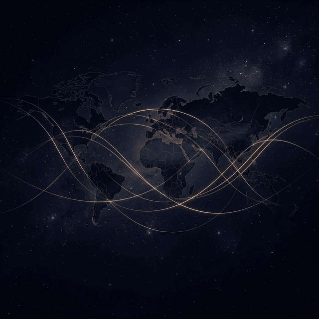 Astrocartography map visualization